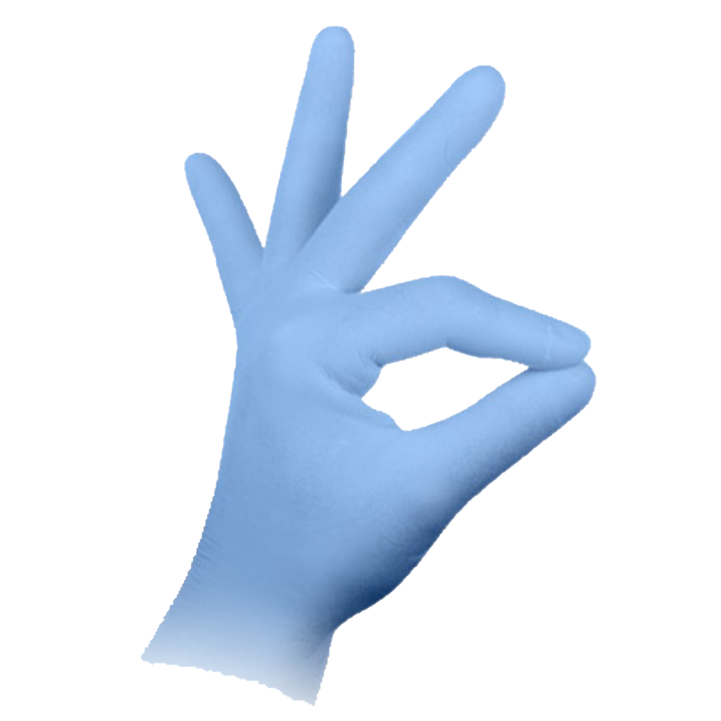 MEDICOM® SafeBasics™ True Fit Thin™ Gants en nitrile texturés sans poudre - Petit (300) Bleu