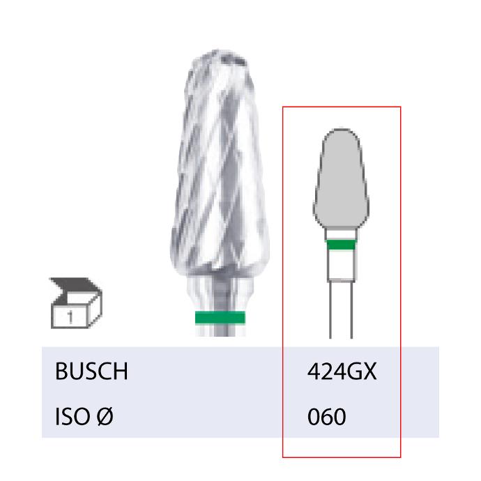 BUSCH® Fraise en carbure de tungstène  - Denture croisée grosse