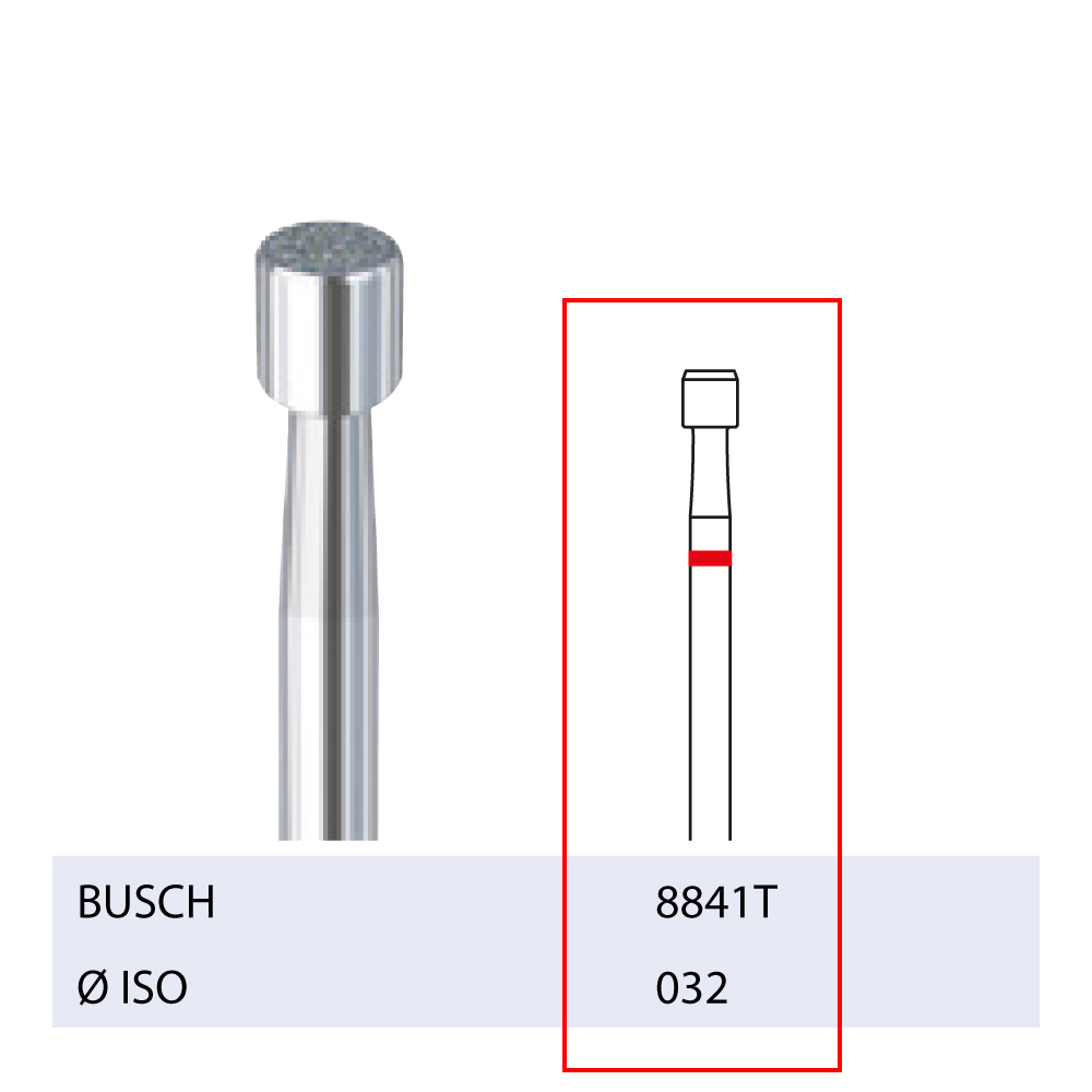 *BUSCH® Fraise en diamant - Grain fin (Top Grip)