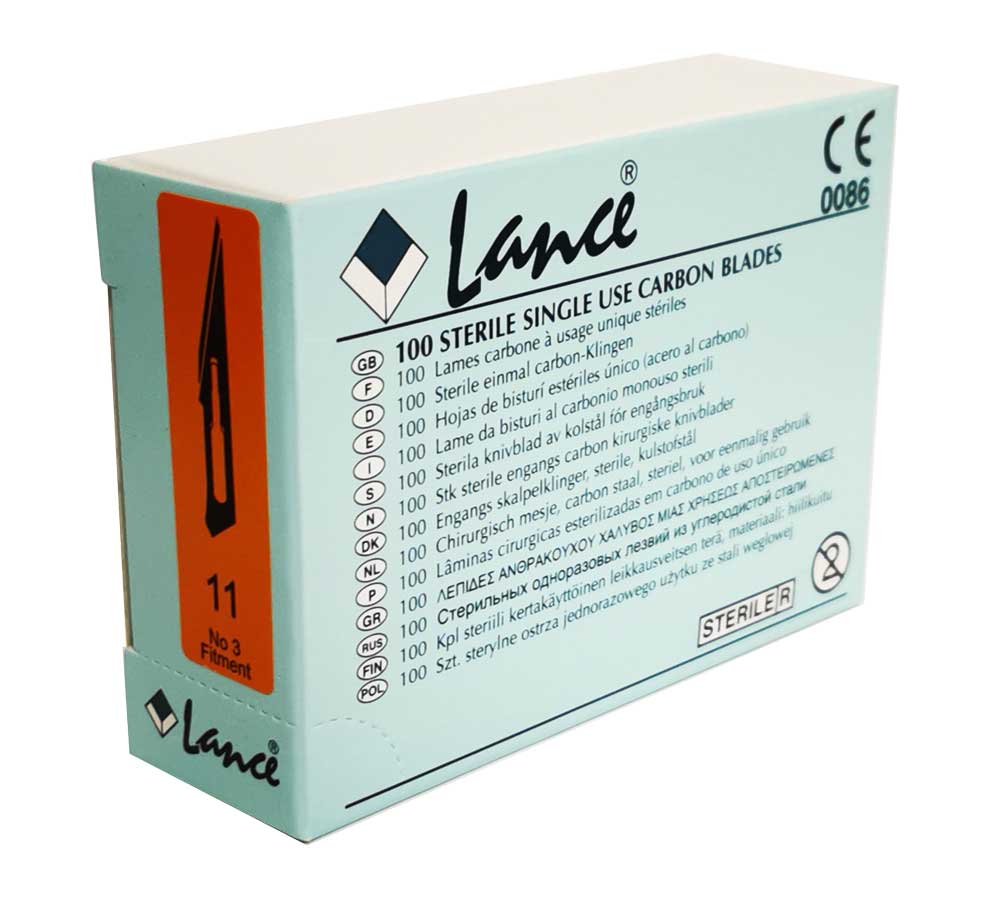 LANCE® Lames en carbone (100) Nº11