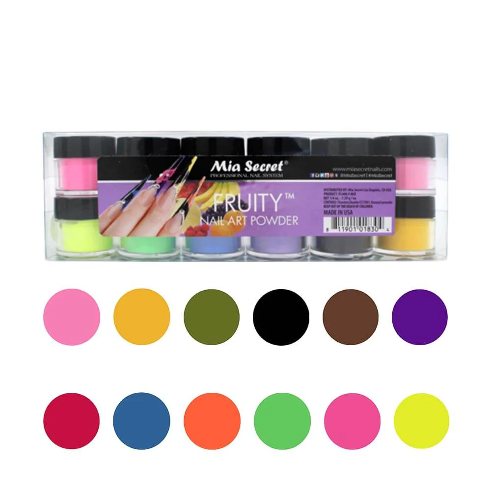 MIA SECRET® Poudre acrylique Fruity Collection (12 x 1/4oz)