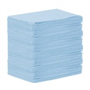 [5MED8282-1] MEDICOM® SafeBasics™ Dry-Back®Bavettes (3 plis) 2 plis de papier & 1 pli de polyéthylène (125) Bleu