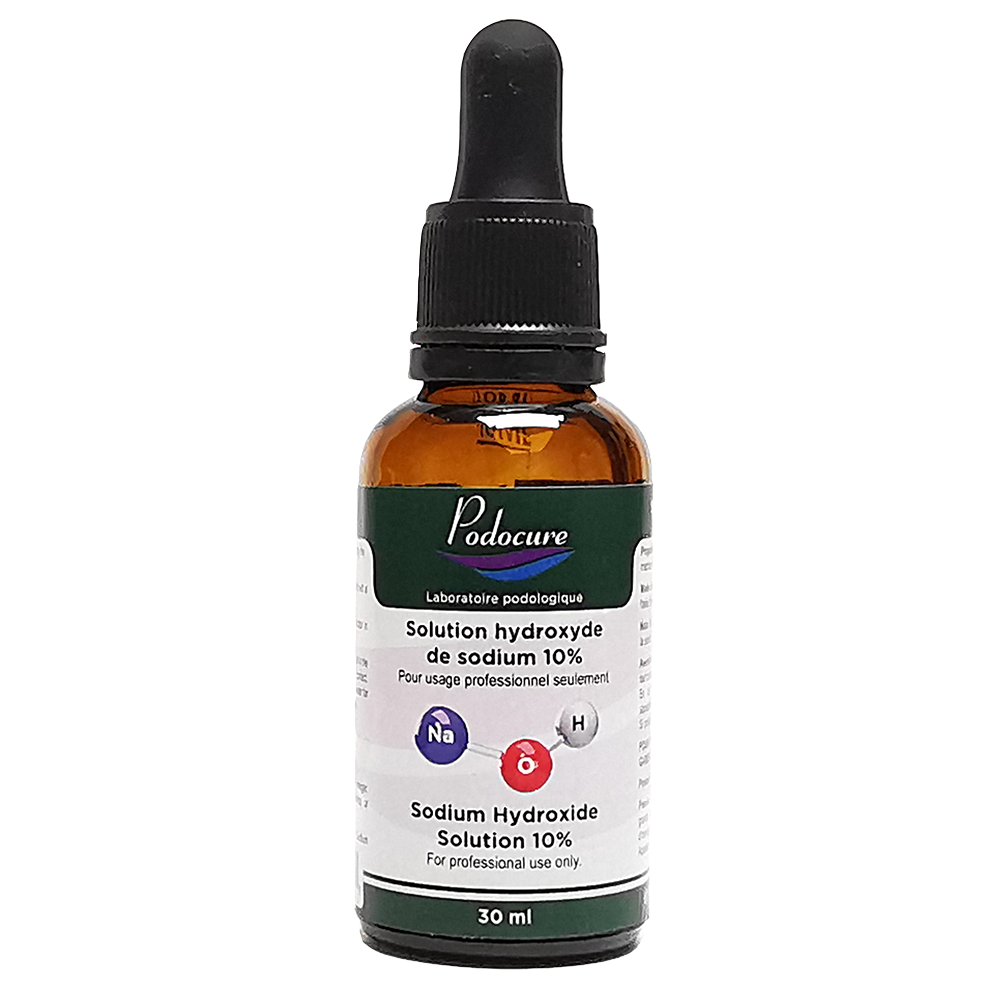 PODOCURE® Solution 10% NaOH - Sodium Hydroxyde (Phénol) - 30 ml