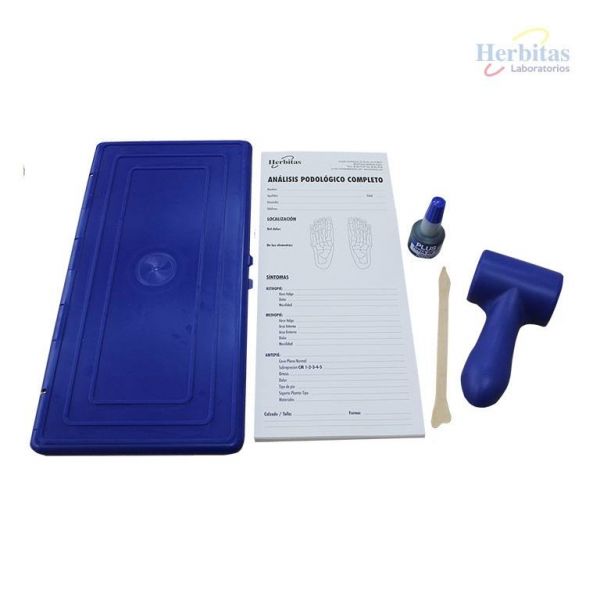 Ens. complet de Podographe avec rouleau encreur, encre Podoprint et papier