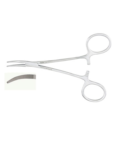 P-MEDIC Curved hemostatic forceps