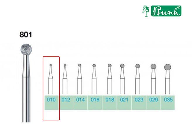 °BUSCH® Fraise en diamant - Grain moyen