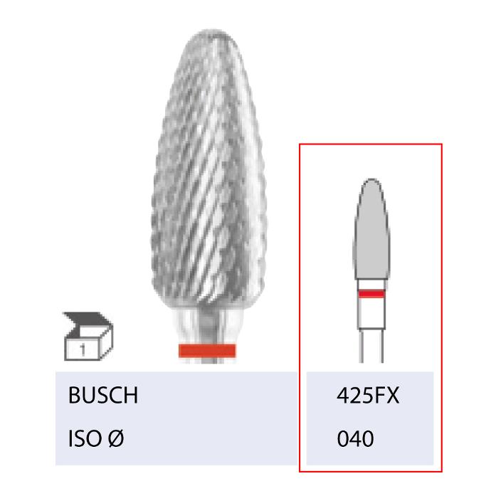 *BUSCH® Fraise en carbure - Denture croisée fine