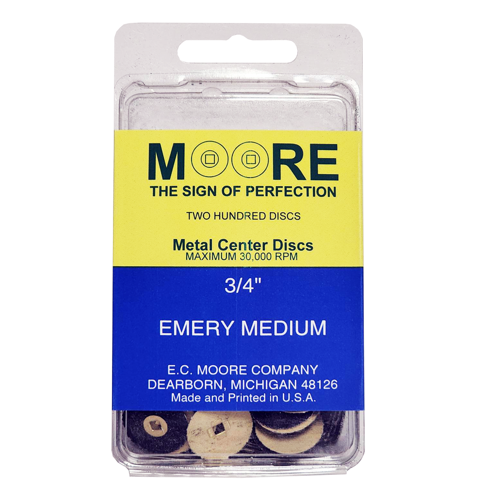 [34EMBB] MOORE'S Disque d'émeri 3/4 SNAP-ON - Moyen (200)