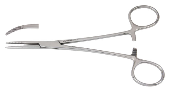 [1V97-32] MILTEX VANTAGE® Providence hospital curved hemostatic forceps  5½''