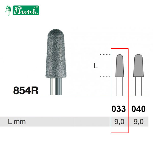 [2854R033] BUSCH® Diamond Bur - Fine Grit