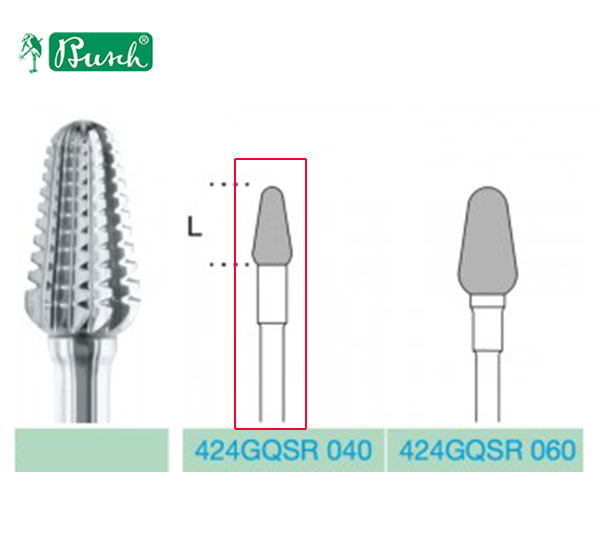 [2424GQSR040] *BUSCH® Fraise en carbure de tungstène - Denture GQSR