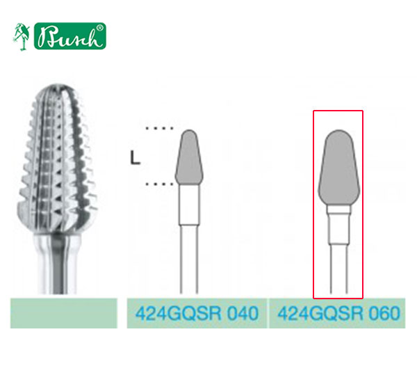 [2424GQSR060] °BUSCH® Fraise en carbure de tungstène - Denture GQSR