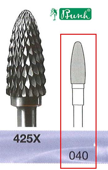 [2425X040] BUSCH® Carbide bur - Medium double cut