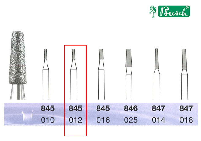 [2845012] BUSCH® Diamond bur - Medium grit