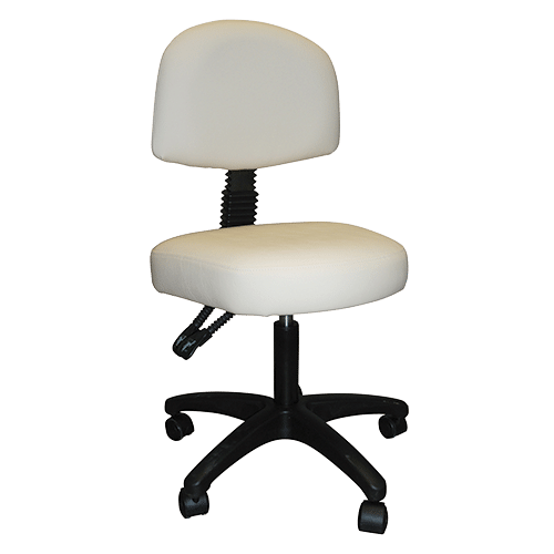 [ESD-S413369] SILHOUET-TONE® TABOURET ARRONDI AVEC DOSSIER AJUSTABLE - PIED EN PLASTIQUE